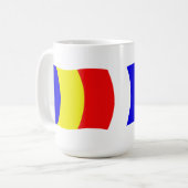 チャドの旗マグカップ コーヒーマグカップ (正面左)