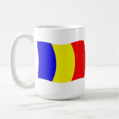 チャドの旗マグカップ コーヒーマグカップ (左)