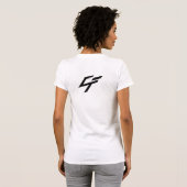 チャドの未来-女の子のティー(氷の白) Tシャツ (裏面フル)