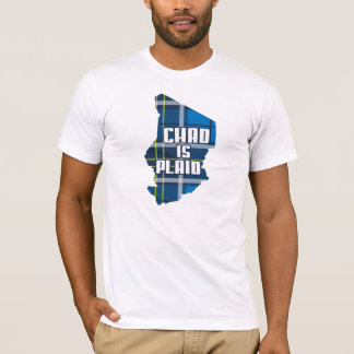 チャドは格子縞です Tシャツ