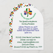 チャドアイリッシュUSAシャムロックファミリー懇親会 招待状 (正面/裏面)