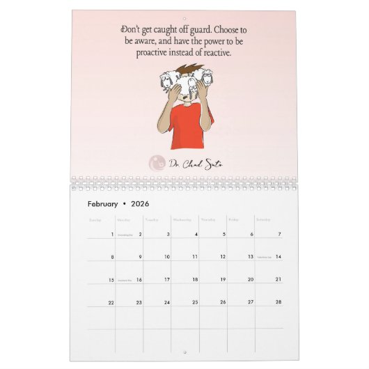 チャド佐藤博士の2025年カレンダー カレンダー (2月 2026)