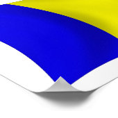 チャド国旗のポスタープリント ポスター (角)