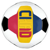 チャド国旗の愛らしい愛国心 サッカーボール (回転)