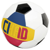 チャド国旗の愛らしい愛国心 サッカーボール (3/4)