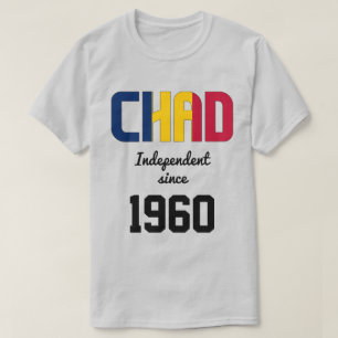 チャド国旗の独立お祝いTシャツ Tシャツ