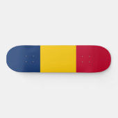 チャド国旗(アフリカ国) スケートボード (横)