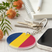 チャド国旗 キーホルダー (正面右)