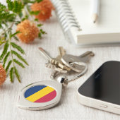 チャド国旗 キーホルダー (側面)