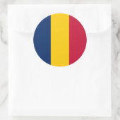 チャド国旗、チャド国旗 ラウンドシール (バッグ)