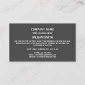 チャド国旗、チャド国旗 名刺 (裏面)