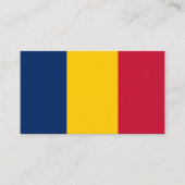 チャド国旗、チャド国旗 名刺 (正面)