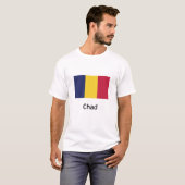 チャド国旗 Tシャツ (正面フル)