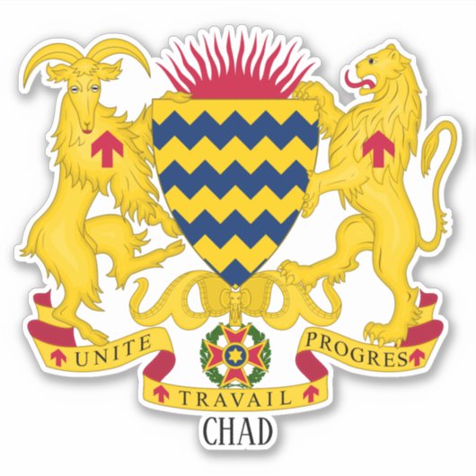 チャド国章 愛国 シール (正面)