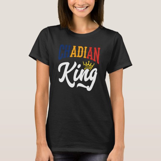 チャド王チャドのチャド国旗 Tシャツ (正面)