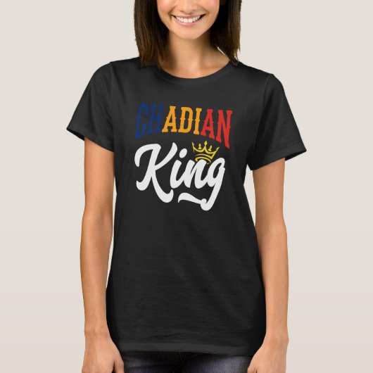 チャド王チャドチャドチャド国旗 Tシャツ (正面)