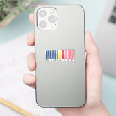 チャド製バーコードフラッグシール シール (スマートフォン)