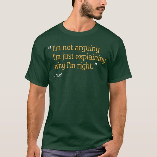 チャド ギフト 引用 楽しい 誕生日 名前入り I Tシャツ (正面)