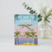チャド ビンテージ 旅行ポスター ポストカード (スタンド正面)