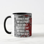 チャドSzeligaのドラマーの引用文 マグカップ (左)