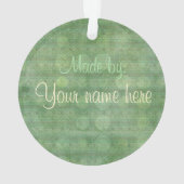 チャナリーベビーお洒落ガール1stクリスマス オーナメント (裏面)