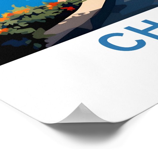 チャニアギリシャ旅行プリント ポスター (角)