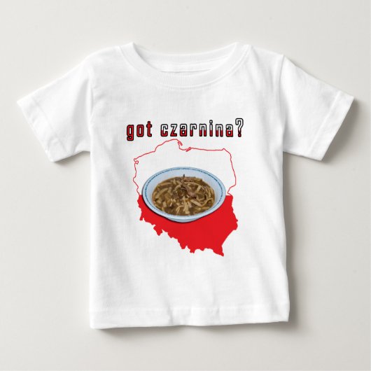 チャニナ得ポーランドの地図 ベビーTシャツ (正面)