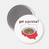 チャニナ得ポーランドの地図 マグネット (正面/裏面)