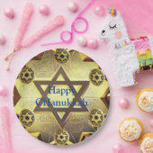 チャヌカー紙プレート, 9"ラウンド紙プレート ペーパープレート (パーティー)