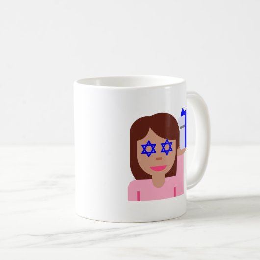 チャヌッカヘアフリップ絵文字 コーヒーマグカップ (正面右)