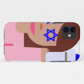 チャヌッカヘアフリップ絵文字 Case-Mate iPhoneケース (裏面(横))