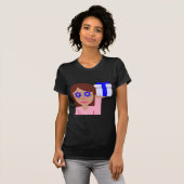 チャヌッカヘアフリップ絵文字 Tシャツ (正面フル)
