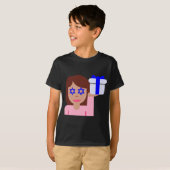 チャヌッカヘアフリップ絵文字 Tシャツ (正面フル)
