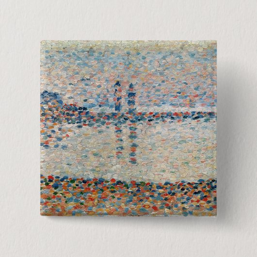 「チャネルのためのゲオルゲスピエールSeurat |の勉強の 缶バッジ (正面)
