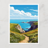 チャネルアイランズカリフォルニアトラベルイラストレーション ポストカード (正面)