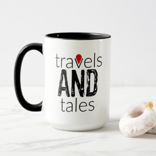 チャネルホストを搭載したTravel and Talesロゴマグ マグカップ
