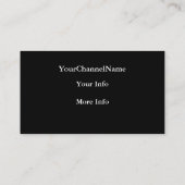 チャネル広告カード 名刺 (裏面)