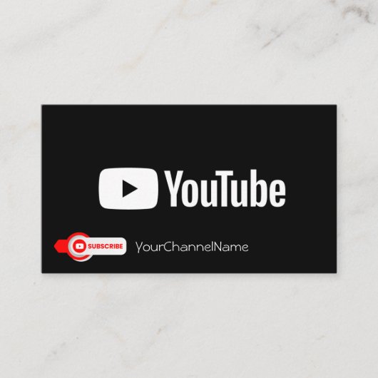 チャネル広告カード 名刺 (正面)