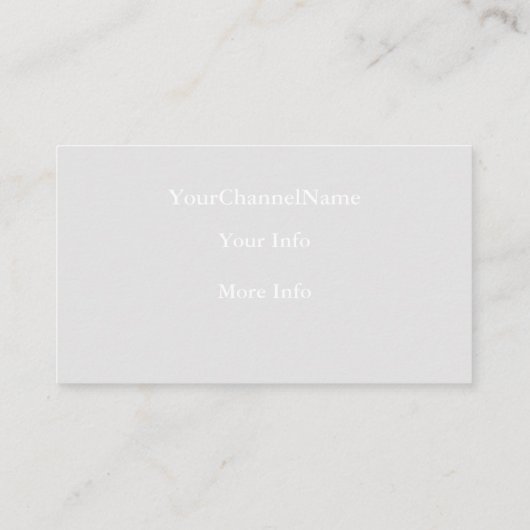 チャネル広告カード 名刺 (裏面)