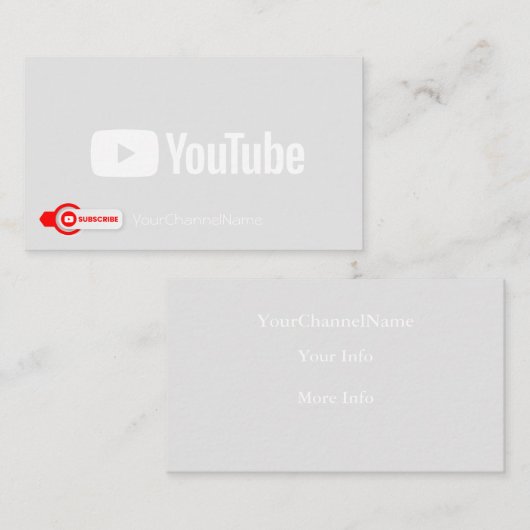 チャネル広告カード 名刺 (正面/裏面)