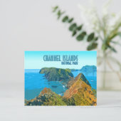 チャネル諸島の国立公園カリフォルニアヴィンテージ ポストカード (スタンド正面)