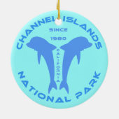 チャネル諸島の国立公園 セラミックオーナメント (裏面)