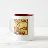 チャネル諸島の国立公園 ツートーンマグカップ (正面左)