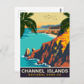 チャネル諸島国立公園カリフォルニア旅行 ポストカード (正面/裏面)