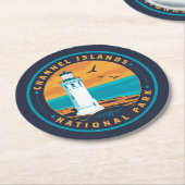 チャネル諸島国立公園 ラウンドペーパーコースター (アングル)