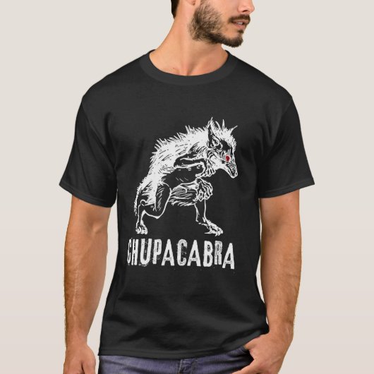 チャパカブラ民俗怪奇怪な怪物 Tシャツ (正面)