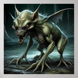 チャパカブラ – クリプティドモンスターまたは動物 ポスター