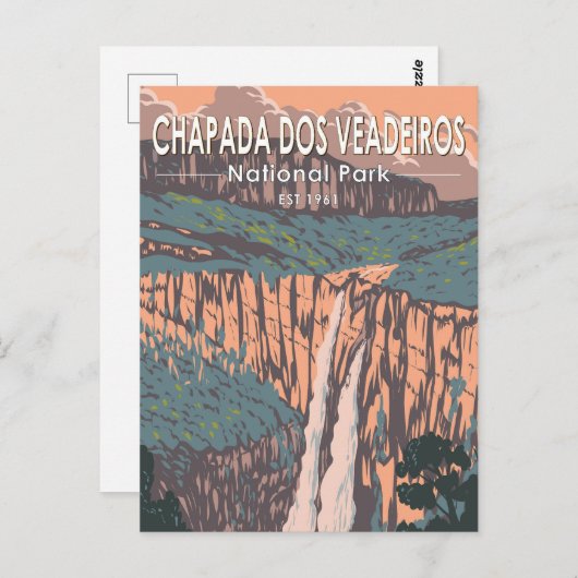 チャパダドスヴェアデイロスナショナルパークブラジル旅行 ポストカード (正面/裏面)