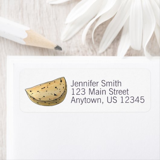 チャパティロティインディアンフードブレッドフラットパンベーカリー ラベル (インサイチュ)