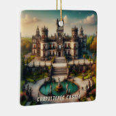 チャパルテペックキャッスルメキシコヴィンテージトラベル セラミックオーナメント (右)